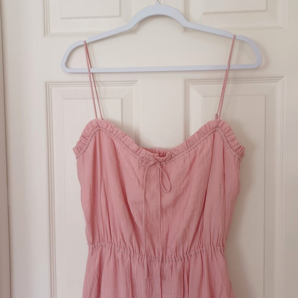 NWT Lovers + Friends Rosalie Midi Dress Coral Size M Sold Out - Picture 6 of 12